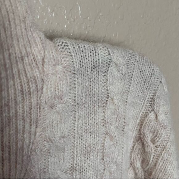 Hammerschmid Wool Pullover Sweater with 1/4 Zip and Embroidery - Size Large - Picture 5 of 10